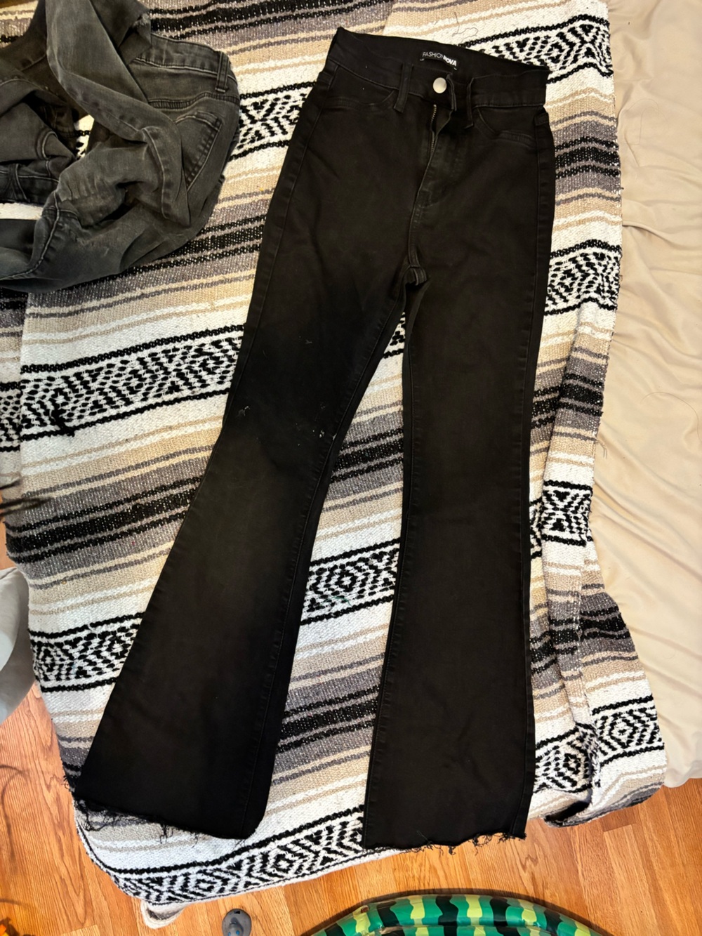 High-Rise Black Boot Cut Jeans for Women